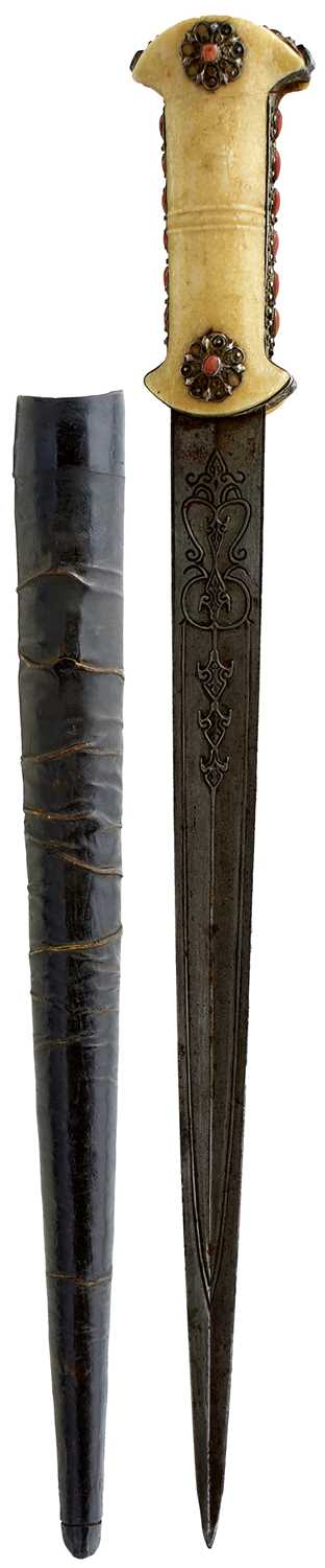 Lot 112 - A SCARCE OTTOMAN TURKISH BALKAN DAGGER