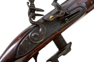 Lot 304 - A RARE 20-BORE FLINTLOCK FERGUSON PATENT BREECH LOADING DEER OR PARK RIFLE BY JOVER