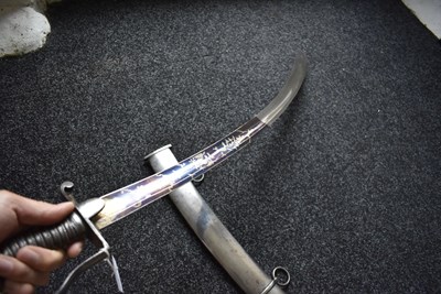 Lot 137 - A 1796 PATTERN LIGHT CAVALRY OFFICER'S SWORD