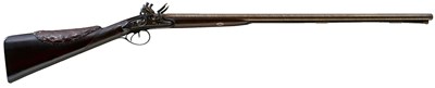 Lot 699 - A 20-BORE FLINTLOCK DOUBLE BARRELLED SPORTING GUN BY HENRY NOCK