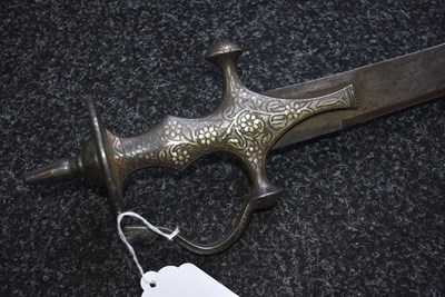 Lot 46 - A 19TH CENTURY SIKH INFLUENCED INDIAN TULWAR