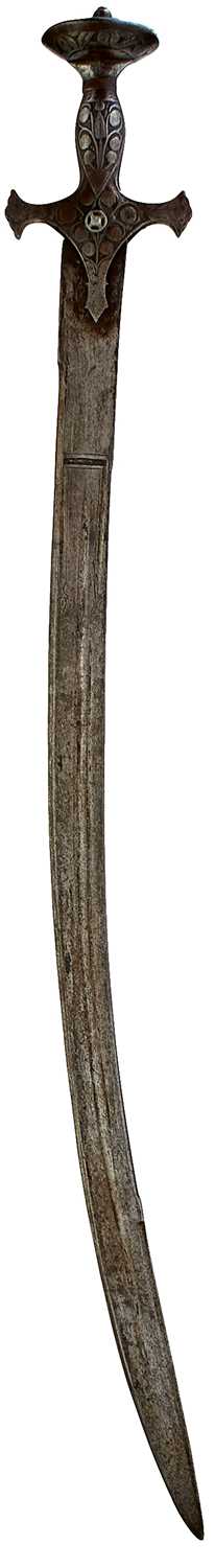 Lot 47 - A 19TH CENTURY INDO-PERSIAN TULWAR