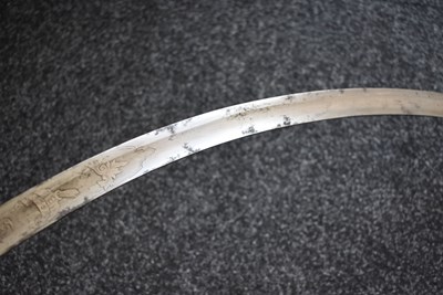 Lot 129 - A LATE 19TH CENTURY TURKISH OFFICER'S SHAMSHIR