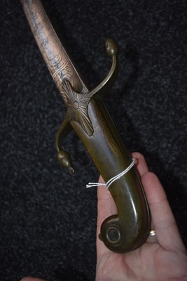 Lot 129 - A LATE 19TH CENTURY TURKISH OFFICER'S SHAMSHIR