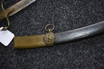 Lot 129 - A LATE 19TH CENTURY TURKISH OFFICER'S SHAMSHIR