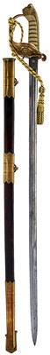 Lot 179 - A NAVAL OFFICER'S SWORD
