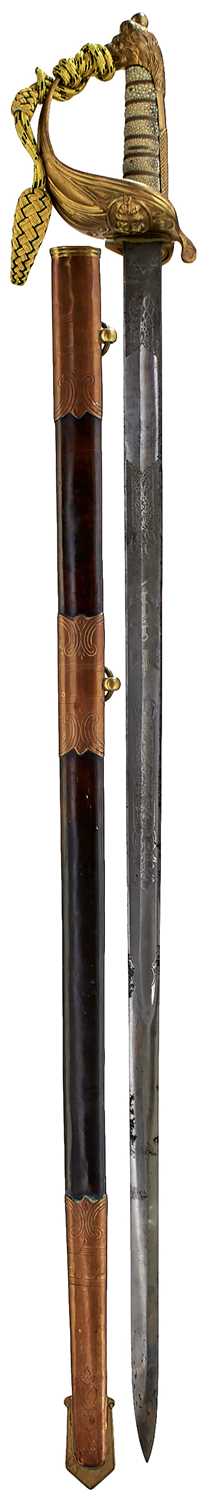 Lot 181 - A ROYAL NAVAL OFFICER'S SWORD