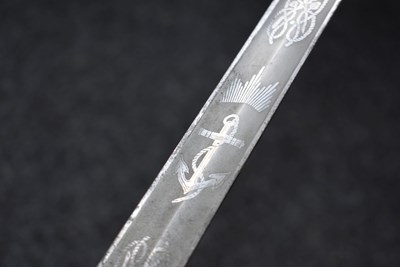 Lot 181 - A ROYAL NAVAL OFFICER'S SWORD