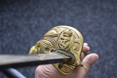 Lot 181 - A ROYAL NAVAL OFFICER'S SWORD
