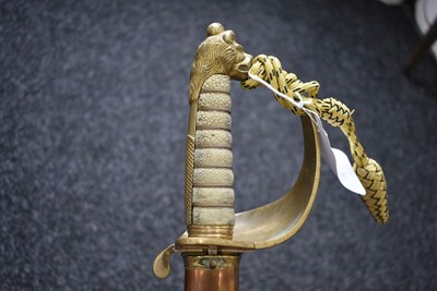 Lot 181 - A ROYAL NAVAL OFFICER'S SWORD
