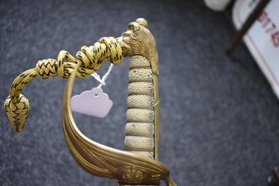 Lot 181 - A ROYAL NAVAL OFFICER'S SWORD