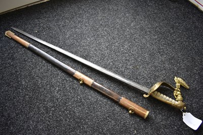 Lot 181 - A ROYAL NAVAL OFFICER'S SWORD