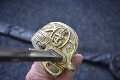 Lot 183 - A ROYAL NAVAL WARRANT OFFICER'S SWORD