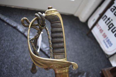 Lot 183 - A ROYAL NAVAL WARRANT OFFICER'S SWORD