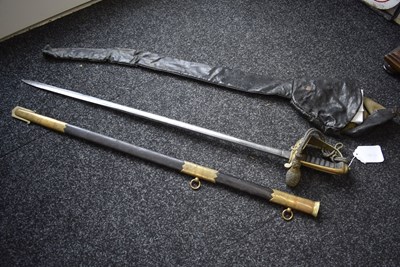 Lot 183 - A ROYAL NAVAL WARRANT OFFICER'S SWORD