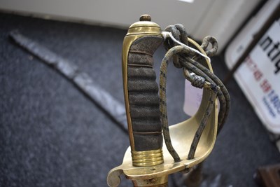 Lot 183 - A ROYAL NAVAL WARRANT OFFICER'S SWORD