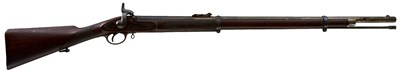 Lot 744 - A .577 CALIBRE PATTERN 1856 PERCUSSION SHORT RIFLE BY PRITCHETT
