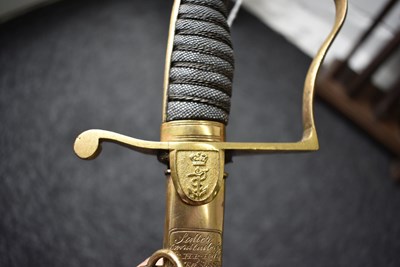 Lot 169 - AN 1805 PATTERN ROYAL NAVAL MIDSHIPMAN'S SWORD