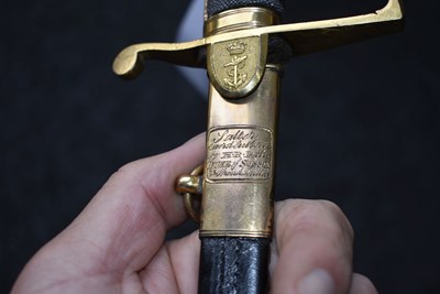 Lot 169 - AN 1805 PATTERN ROYAL NAVAL MIDSHIPMAN'S SWORD