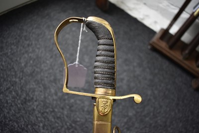 Lot 169 - AN 1805 PATTERN ROYAL NAVAL MIDSHIPMAN'S SWORD