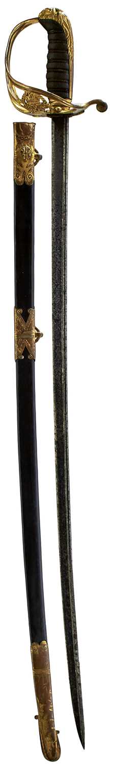 Lot 170 - A VERY RARE GEORGE IV PROTOTYPE NAVAL OFFICER'S SWORD