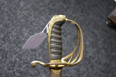 Lot 170 - A VERY RARE GEORGE IV PROTOTYPE NAVAL OFFICER'S SWORD