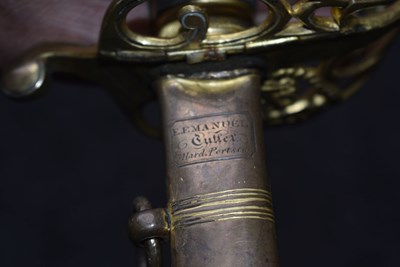Lot 170 - A VERY RARE GEORGE IV PROTOTYPE NAVAL OFFICER'S SWORD