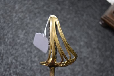 Lot 170 - A VERY RARE GEORGE IV PROTOTYPE NAVAL OFFICER'S SWORD