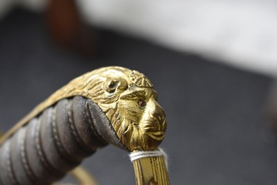 Lot 170 - A VERY RARE GEORGE IV PROTOTYPE NAVAL OFFICER'S SWORD