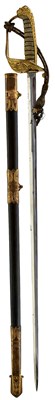 Lot 174 - A RARE SPECIAL ORDER NAVAL OFFICER'S FIGHTING SWORD