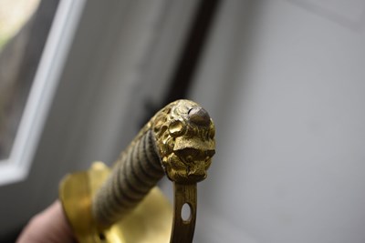 Lot 174 - A RARE SPECIAL ORDER NAVAL OFFICER'S FIGHTING SWORD