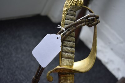 Lot 174 - A RARE SPECIAL ORDER NAVAL OFFICER'S FIGHTING SWORD