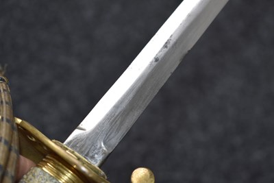 Lot 174 - A RARE SPECIAL ORDER NAVAL OFFICER'S FIGHTING SWORD
