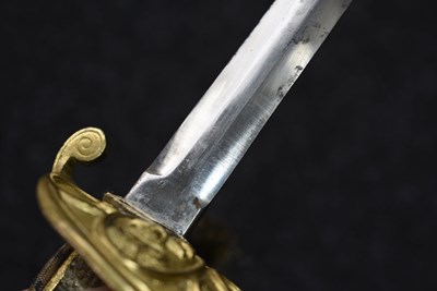 Lot 174 - A RARE SPECIAL ORDER NAVAL OFFICER'S FIGHTING SWORD