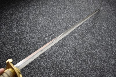 Lot 174 - A RARE SPECIAL ORDER NAVAL OFFICER'S FIGHTING SWORD