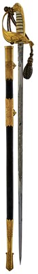 Lot 175 - AN 1827 PATTERN NAVAL ADMIRAL'S BROADSWORD