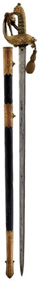 Lot 172 - A NAVAL OFFICER'S SPECIAL ORDER FIGHTING SWORD TO JOSEPH HUDSON