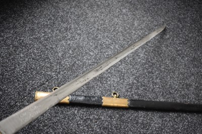 Lot 172 - A NAVAL OFFICER'S SPECIAL ORDER FIGHTING SWORD TO JOSEPH HUDSON