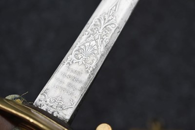 Lot 172 - A NAVAL OFFICER'S SPECIAL ORDER FIGHTING SWORD TO JOSEPH HUDSON