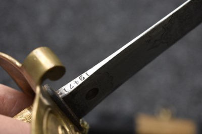 Lot 172 - A NAVAL OFFICER'S SPECIAL ORDER FIGHTING SWORD TO JOSEPH HUDSON