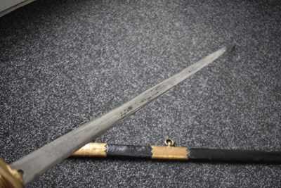 Lot 172 - A NAVAL OFFICER'S SPECIAL ORDER FIGHTING SWORD TO JOSEPH HUDSON