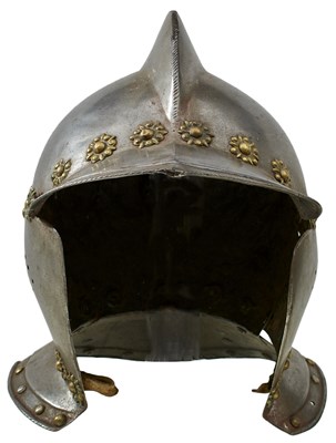 Lot 361 - A LATE 16TH CENTURY GERMAN BURGONET OR HELMET