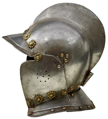 Lot 361 - A LATE 16TH CENTURY GERMAN BURGONET OR HELMET