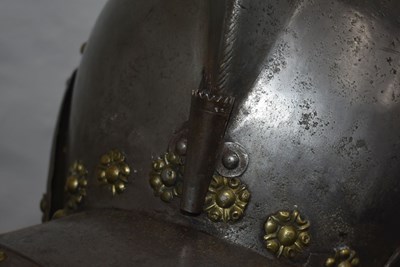 Lot 361 - A LATE 16TH CENTURY GERMAN BURGONET OR HELMET