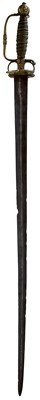 Lot 343 - A LATE 17TH CENTURY ENGLISH OFFICER'S SWORD