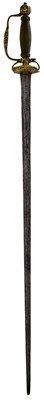 Lot 345 - A LATE 17TH CENTURY SHOTLEY BRIDGE SMALLSWORD