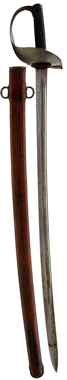 Lot 159 - A SCARCE 1899 PATTERN CAVALRY TROOPER'S SWORD WITH EXPERIMENTAL SCABBARD