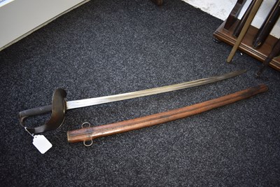 Lot 159 - A SCARCE 1899 PATTERN CAVALRY TROOPER'S SWORD WITH EXPERIMENTAL SCABBARD