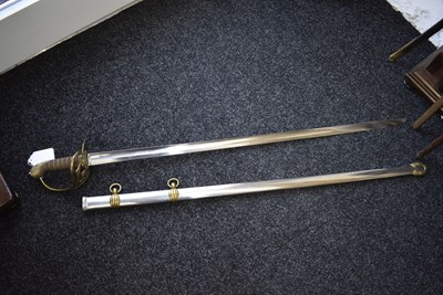 Lot 155 - AN 1832 PATTERN LIFE GUARDS OFFICER'S SWORD