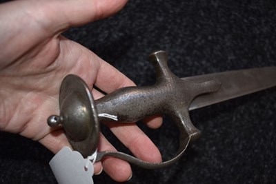 Lot 61 - A 19TH CENTURY INDIAN TULWAR HILTED DAGGER